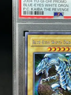 Yugioh PSA 8 NM-MT Blue-Eyes White Dragon PCK-001 Secret Rare Promo 2004 - Image 3