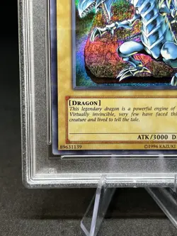 Yugioh PSA 8 NM-MT Blue-Eyes White Dragon PCK-001 Secret Rare Promo 2004 - Image 5