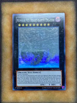 Yugioh Number 92: Heart-eartH Dragon CBLZ-EN045 Ghost Rare LP - Image 1