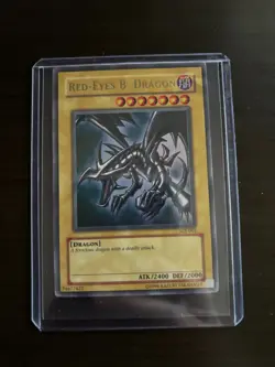 LP Yugioh Red-Eyes Black Dragon SDJ-001 Unlimited Edition Holo Rare Yu-Gi-Oh! - Image 1