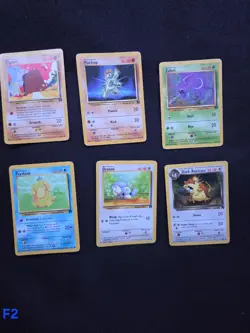 Pokemon Team Rocket 6 Card Lot MP-HP - Image 1
