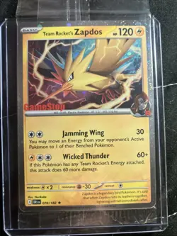 Team Rocket's Zapdos (Gamestop Exclusive) 070/182 Miscellaneous Cards & Products - Image 3