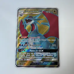 Salamence GX SM139 Full Art Black Star Promo Ultra Rare Holo Pokemon Card TCG - Image 1
