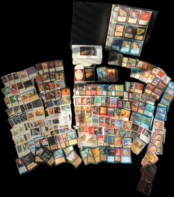 Collection LOT old MTG Magic The Gathering cards w/ box, packs, binder - Image 1