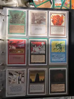 Collection LOT old MTG Magic The Gathering cards w/ box, packs, binder - Image 4