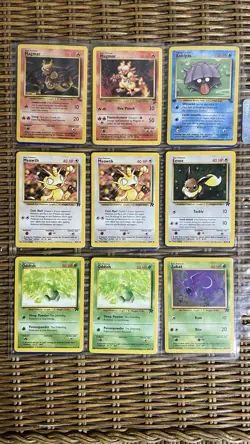 1999-2001 Vintage Pokemon WOTC Bulk Lot Base Set Jungle Fossil Neo - 200 Cards - Image 5