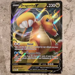 Pokemon Card Dragonite V SWSH154 Black Star Promo Half Art Jumbo Near Mint - Image 1