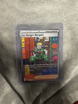 Lt. Surge's Bargain 185/132 Pokemon Card - Secret Rare - Mint Condition - NG - Image 1