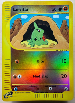 Pokemon Larvitar Reverse Holo Card Expedition Base Set 116/165 NM - Image 1