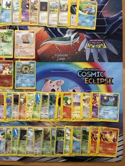 Vintage Pokemon Card Lot E Series 86 Cards Vaporeon Promo Rapidash - Image 2