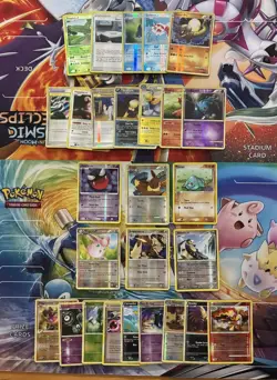 Vintage Pokemon Card Lot Reverse Holo Fire Eevee Hitmonlee Gastly Wigglytuff - Image 1