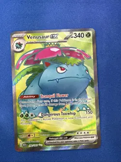 Pokemon Venusaur EX Holo Ultra Rare TCG Card 182/165 Scarlet & Violet 151 NM - Image 1