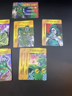 DOCTOR DOOM MARVEL OVERPOWER LOT - 1 HERO, 5 DIFF. SPECIALS, 13 CARDS - Image 3
