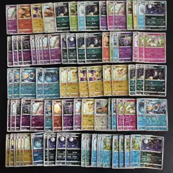 88 Lot Eevee Umbreon Sylveon Leafeon mix holo Gem Pack Pokemon Card SQ A1 - Image 1