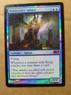 Windreader Sphinx - FOIL English MTG Magic Core Set 2014 (M14) (81/249) LP - Image 1