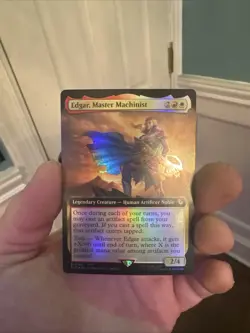 Edgar Master Machinist 169 Extended Art Foil MTG Final Fantasy Commander - NM - - Image 1