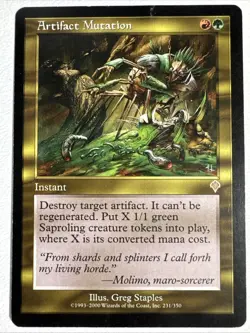 Artifact Mutation - MP Regular Rare #231 Invasion Magic The Gathering MTG - Image 1