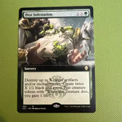 Pest Infestation (Extended Art) Commander 2021 Regular - Image 1