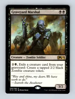 Graveyard Marshal Core Set 2019 Non-Foil MTG NM - Image 1