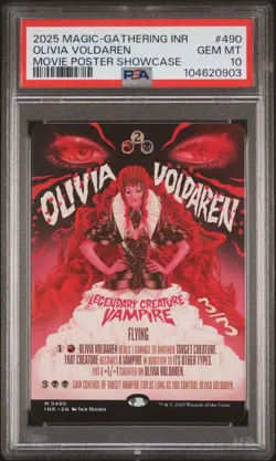 2025 MTG INNISTRAD REMASTERED MOVIE POSTER SC #490 OLIVIA VOLDAREN PSA 10 - Image 1