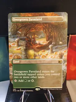 Overgrown Farmland (Borderless) Innistrad: Midnight Hunt Near Mint Foil - Image 1
