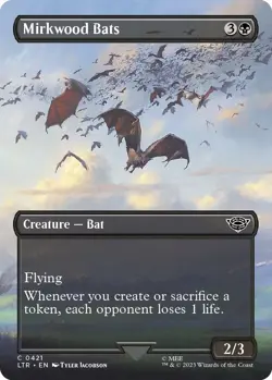 FOIL Mirkwood Bats (Borderless) Universes Beyond: the Lord of the Rings NM - Image 1