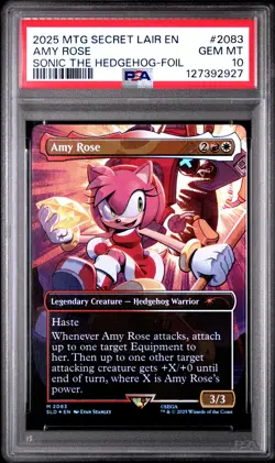 Amy Rose (Rainbow Foil) Secret Lair Drop Foil MTG PSA 10 - Image 1