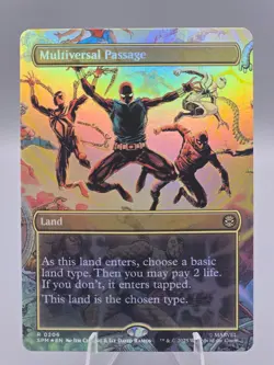MtG Multiversal Passage (Borderless) Marvel's Spider-Man Foil NM - Image 1