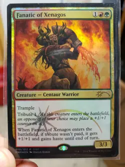 MTG Fanatic of Xenagos FNM Promo Foil Multicolored 2014 - Subjazz Auctions - Image 1