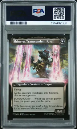 2025 MTG FINAL FANTASY #0455 SHINRYU, TRANSCENDENT RIVAL/ZENOS YAE GALVUS PSA 9 - Image 2