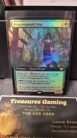 MTG DRAGONSGUARD ELITE - Buy-A-Box Promo Strixhaven STX Foil 376 - Subjazz - Image 1
