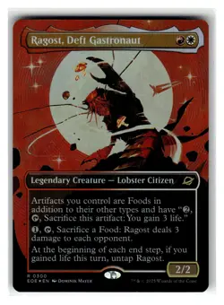 Ragost, Deft Gastronaut (Borderless) R Legendary Creature - Lobster Citizen Foil - Image 1