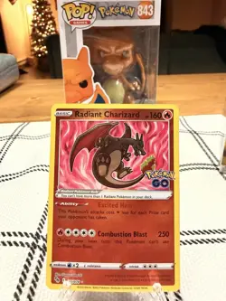 Pokemon TCG Radiant Charizard Crown Zenith Holo Ultra Rare - Image 1