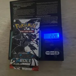 22.8g HEAVY Pokemon Scarlet & Violet Black Bolt Booster Pack New Sealed - Image 1