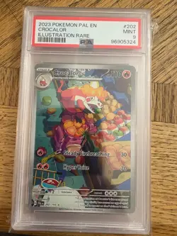 POKEMON TCG Paldea Evolved Crocolar Illustration Rare 202/193 PSA9 - Image 1