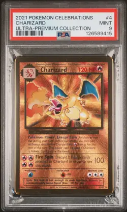 2021 POKEMON CELEBRATIONS ULTRA-PREMIUM COLLECTION #4 CHARIZARD PSA 9 - Image 1