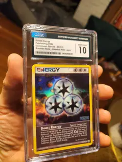 (TOP POP 6) CGC 10 GEM MINT Pokemon EX Unseen 98/115 Boost Energy Error Holo - Image 2