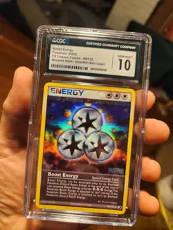 (TOP POP 6) CGC 10 GEM MINT Pokemon EX Unseen 98/115 Boost Energy Error Holo - Image 3