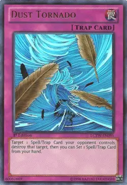 Yugioh! LP Dust Tornado - LCYW-EN095 - Ultra Rare - Unlimited Edition Lightly Pl - Image 1