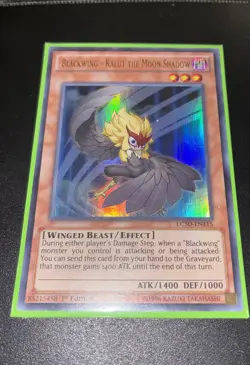 Yugioh! 1x Blackwing - Kalut the Moon Shadow LC5D-EN115 Ultra Rare 1st Ed M/NM! - Image 1