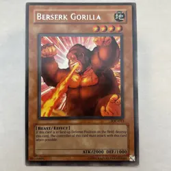 Yu-Gi-Oh TCG Berserk Gorilla IOC-013 Unlimited Regular Rare Card NM - Image 1