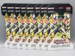 Yugioh TCG Duelist's Advance 9-Card Sleeved Pack Lot of 8 - Image 1