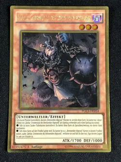 YUGIOH BARBAR, MALEBRANCHE OF THE BURNING ABYSS PGL3-DE054 1ST GOLD GERMAN - Image 1