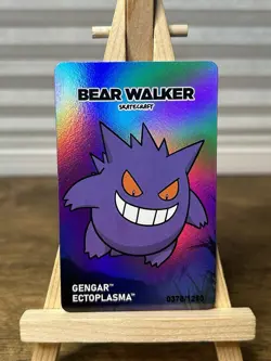 Pokemon Center x Bear Walker Gengar Skateboard Card: 0378/1250 - Image 1