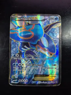 Kyogre EX 148/160 XY Primal Clash Holo Rare Full Art Pokemon Card DMG HP - Image 1