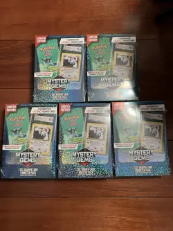 5x Pokemon Mystery Gems 1 CGC Graded Card & Booster Pack 2025, Limited Edition - Image 3