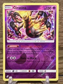 Pokemon Card TCG Giratina 86/236 Unified Minds Reverse Holo Rare LP - Image 1