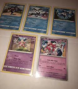 Lot Of 5 Mr. Mime Pokemon Cards - Image 3