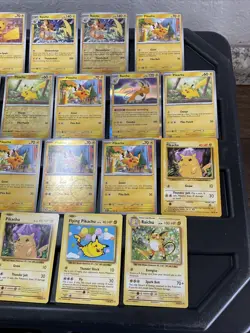 (30) Pikachu CARDS LOT VTG HOLO Raichu Stamped Red Cheeks WB Detective Flying - Image 4