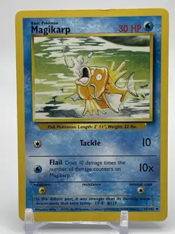 Vintage Magikarp Pokemon Card - 35/102 - Non Holo - Base Set - WOTC 1999 LP B7 - Image 1